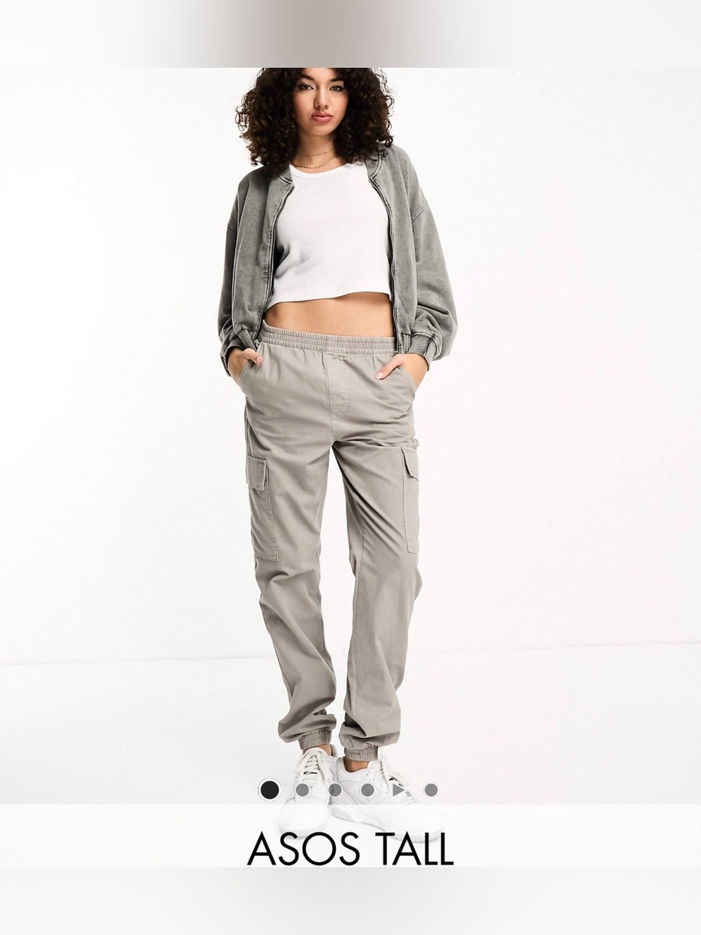 ASOS Tall Light Beige Cargo Joggers